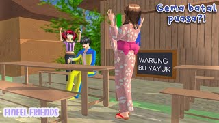 FINFEL FRIENDS (Gema batal puasa😪) || Drama sakura school simulator