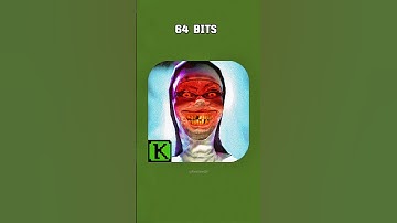 evil nun Logo Evolution | 64 Bits to 1/8 Bits | Minecraft Pixel Art