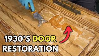 I Thought This Antique Door Would Be Easy to Restore... I Was Wrong  | ASMR restoration