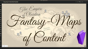 Obsidian Fantasy-Maps of Content with the Map View & Leaflet plugins + Azgaar