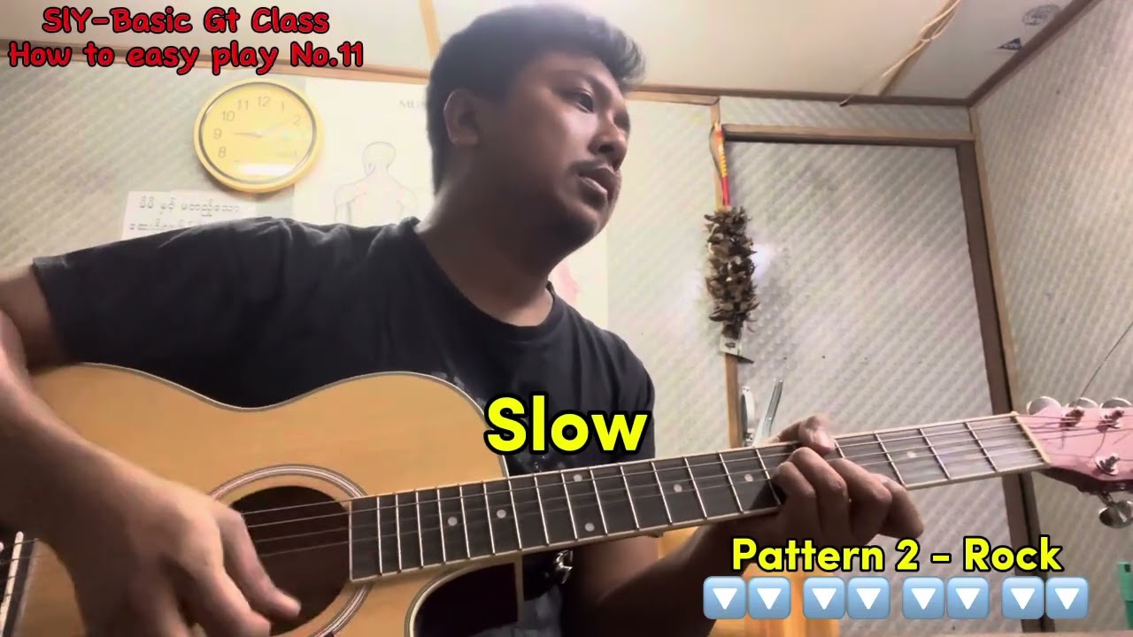 ကြိုနှင့်တော့ - လေးဖြူ( How to easy play rhythm part)