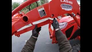 Kubota lx4020  front end loader pre delivery inspection 