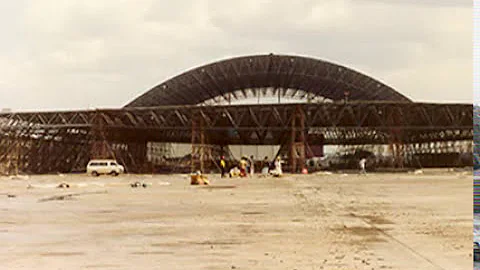 Post Tension Hangar Erection