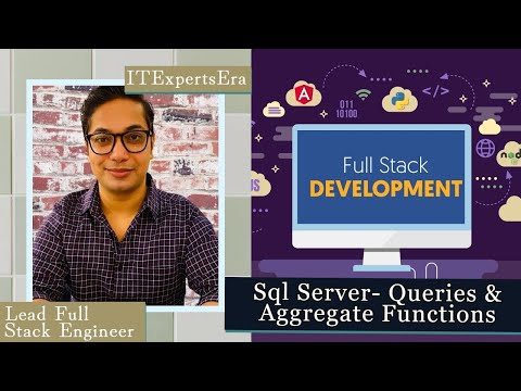 Sql Server Queries , Group by, top, min, max etc | Dotnet Full Stack Course