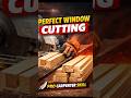 How to Cut Wooden Window Pieces Like a Pro 🔥 | Cutter Machine Tips #Shorts