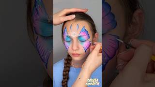 ❄️🦋Winter Butterfly🦋❄️ #facepainting #facepaintingtutorial #butterflyfacepaint