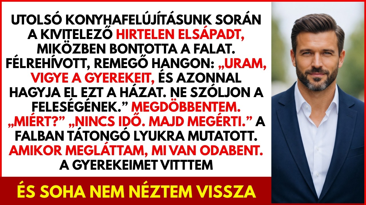 A kivitelezőm elsápadt, a lyukra mutatott, és azt mondta, fussak — aztán megtudtam, miért.