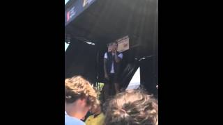 Mattie Montgomery Preaching Warped Tour Holmdel NJ 2014 (For Today)