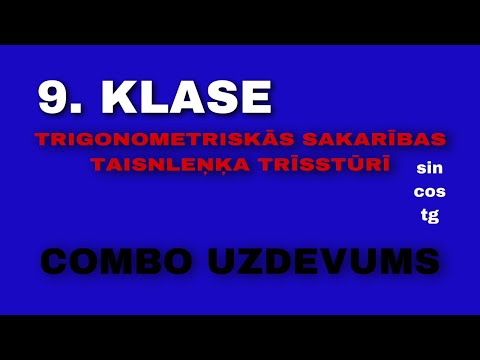 Video: Kā atrast trīsstūra kosinusa vērtību?