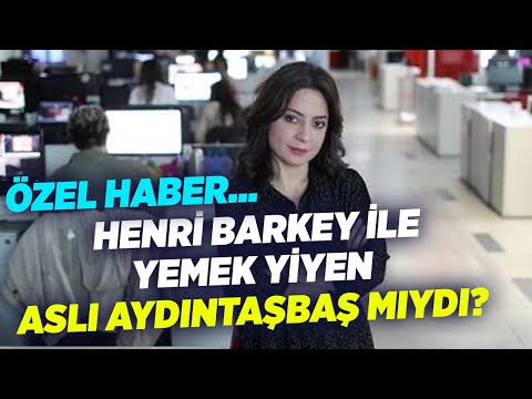 Özel Haber... Henri Barkey ile Yemek Yiyen Aslı Aydıntaşbaş mıydı? | KRT Haber