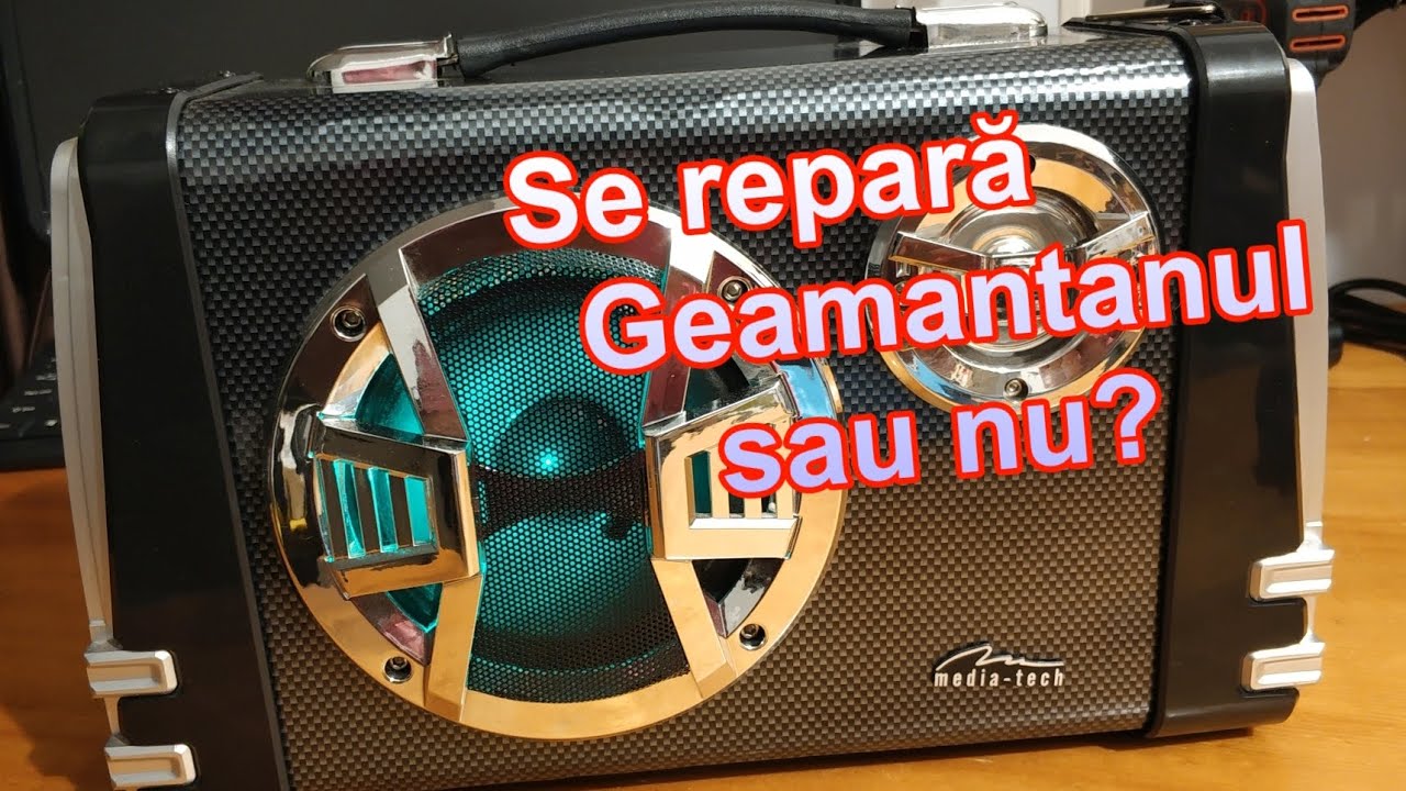 Boxa Portabila MediaTech MT3149 Reparație YouTube