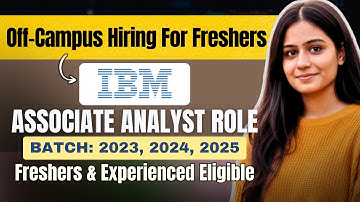 IBM Off-Campus Hiring | Gradious hiring | Batch: 2023, 2024, 2025 | Freshers & Experienced Eligible