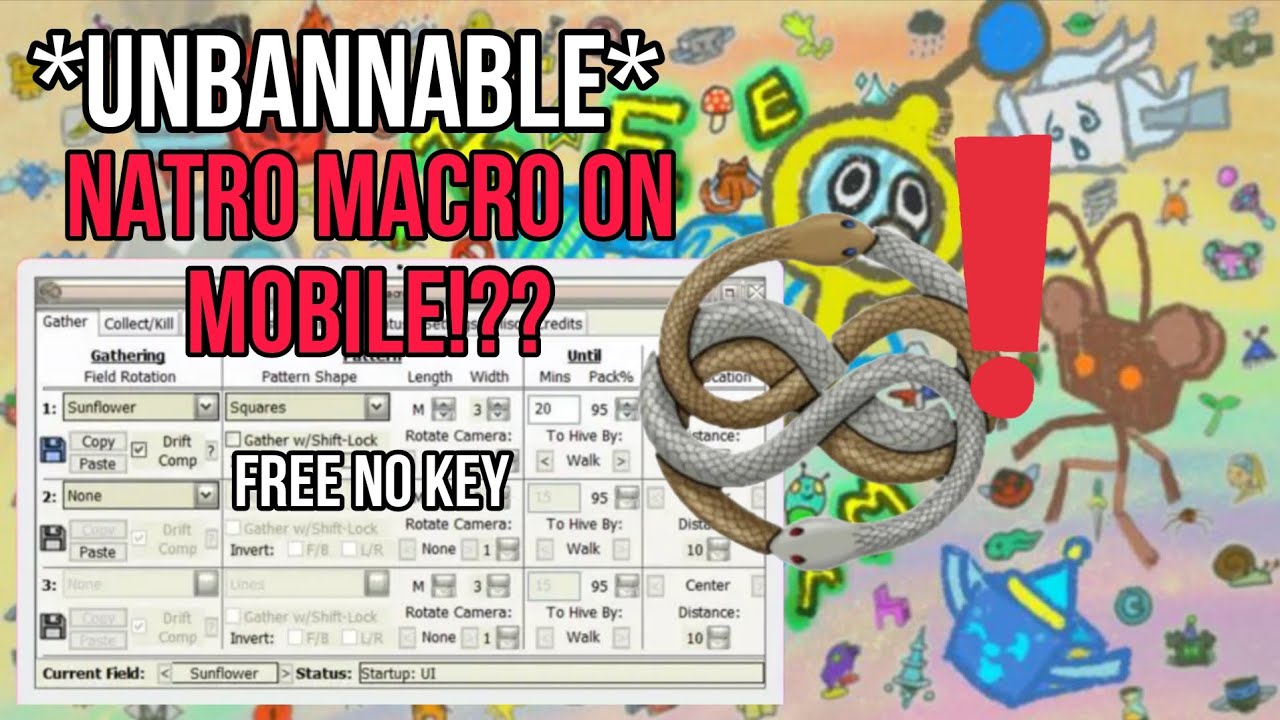 NATRO MACRO ON MOBILE?!😱 ATLAS V1 SCRIPT FOR BEE SWARM SIMULATOR *MUST ...