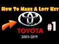 How To Make Lost Car Key (TOYOTA)!!! MUST SEE!!!