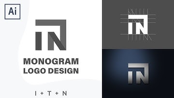 Modern Monogram Logo Design Tutorial for Beginners - Adobe Illustrator CC