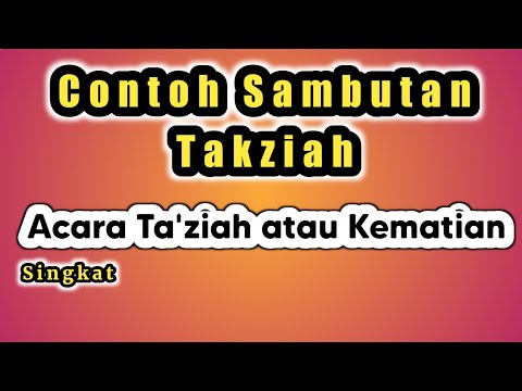 Video: Apakah mesej takziah yang terbaik?