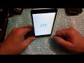 ZTE A510 - HARD RESET - сброс через рекавери меню