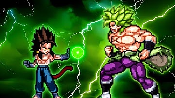 Vegito Ikari SSJ4 (New) VS Broly DBS in Jump Force Mugen