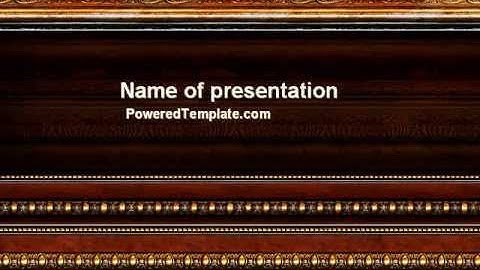 Antique Frame Decoration PowerPoint Template by PoweredTemplate.com