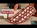 [passo a passo] Como fazer um trilho de mesa em Patchwork na técnica Seminole (com canto mitrado)