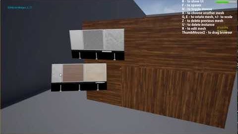 (WIP) UE4 Open World Kit. Material edit system based on procedural 3D widget.