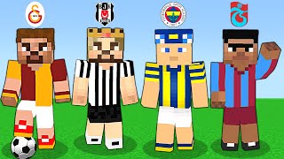 MİNECRAFT FUTBOLCU AİLELER YARIŞIYOR! ⚽😱 - Minecraft Parodileri