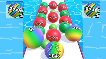Ball Run 2048 |ball run 2048 3d video game Trailers walkthrough Android, iOS New Update All Levels#6