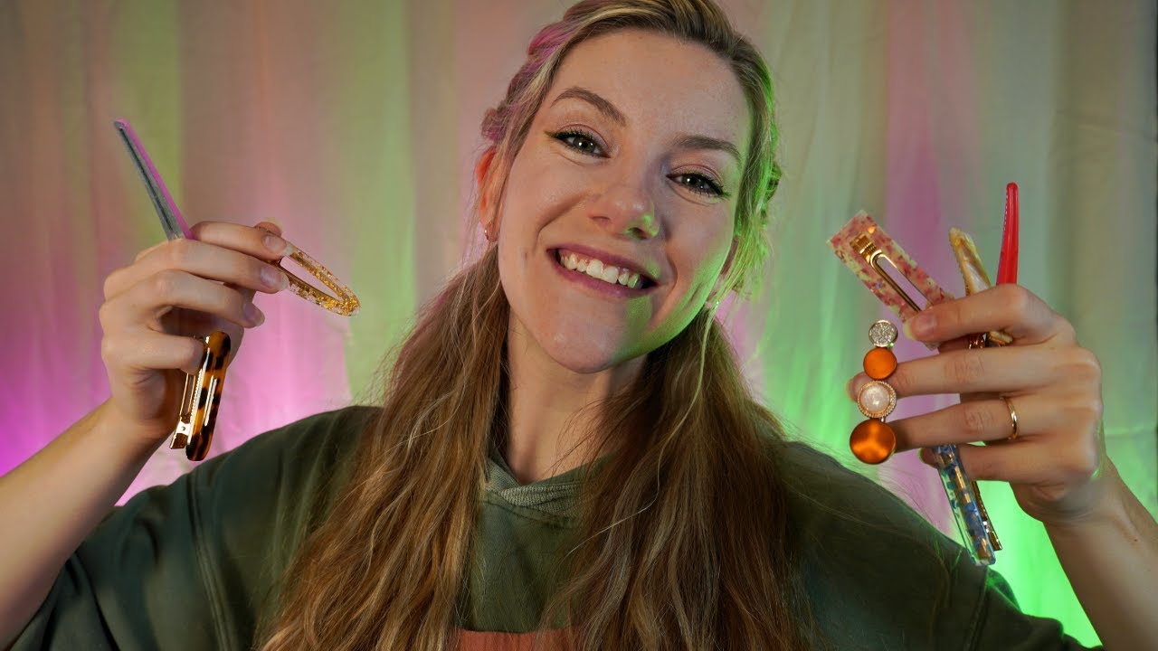 An Odd Hair Clip Treatment from Your Kooky Friend 🤹🏼‍♀️ ASMR Hair brushing, Personal Attention