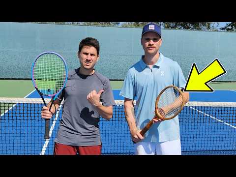 Can I Beat a Tennis Pro with a 100 Year Old Racket?
