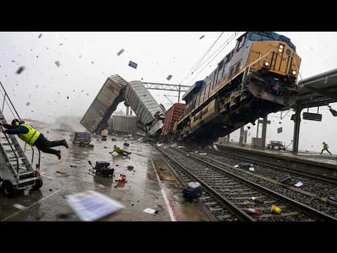 Train Station Fails Caught on Video | Crazy Moments