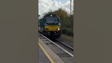 Chiltern Class 68 Flashes past Olton #train #trainspotting