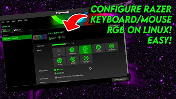 [EASY] How to Configure RAZER Keyboard & Mouse RGB on Fedora Linux (Also works on all distros)