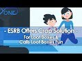 ESRB Offers Crap Solution for Loot Boxes & Calls Loot Boxes Fun