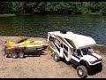 Rc RACING boat LAUNCH,camper tuck homemade adventure.