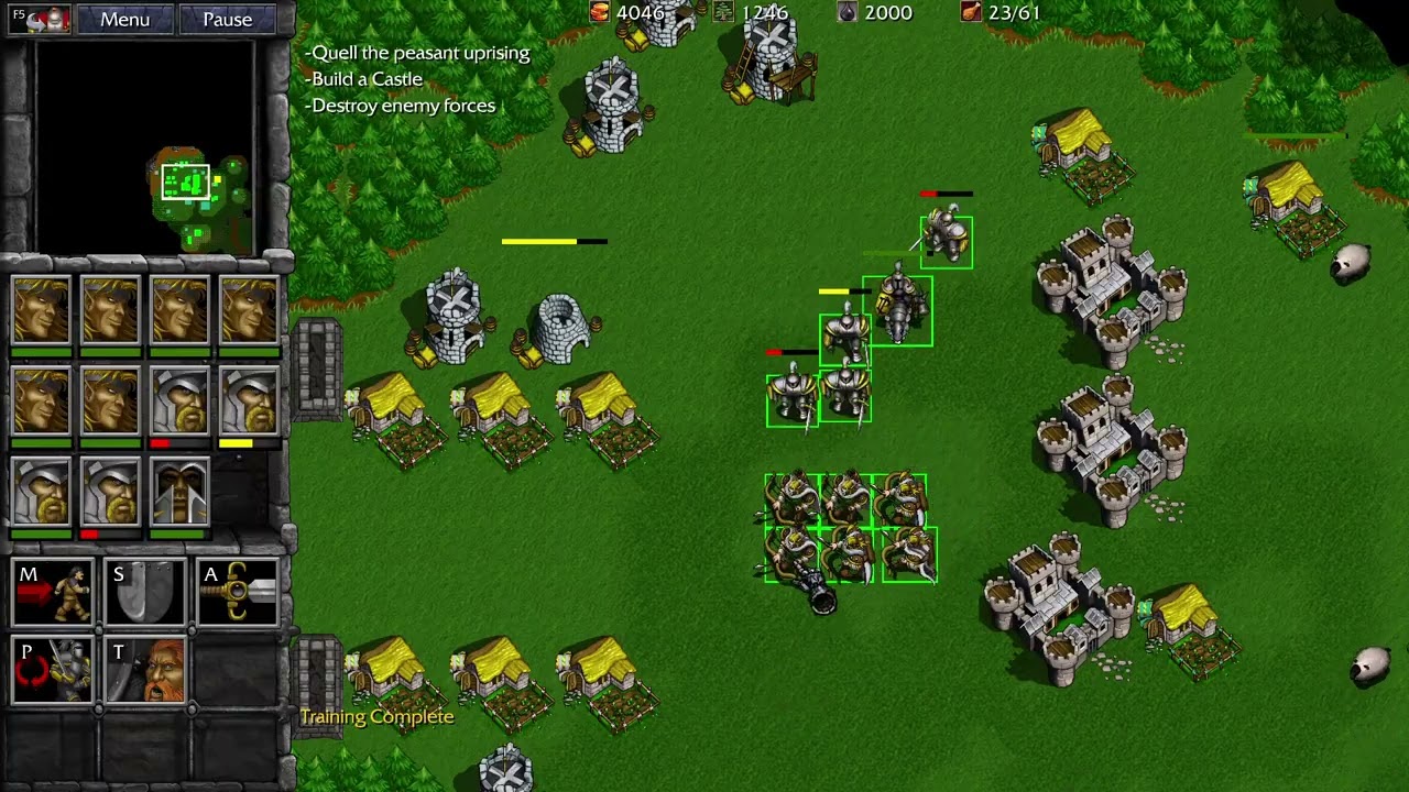 Warcraft 2 Tides of Darkness Remastered WRACKS PLAYS HUMANS Tyrs Hand