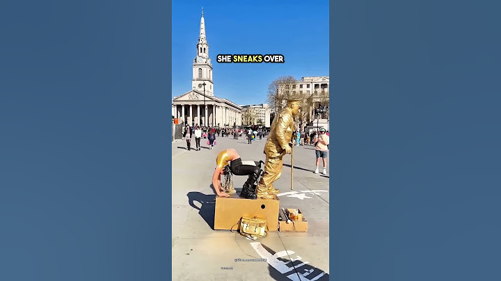 Ella intentó engañar al hombre de la estatua, pero 😯