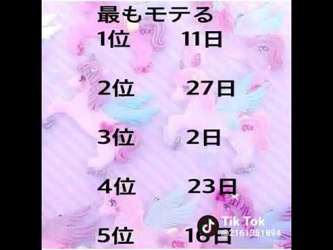 誕生日占い Youtube