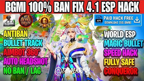 BGMI HACK 4.1 | BGMI 4.1 MOD APK | BGMI ESP HACK | BGMI NEW HACK TODAY | HOW TO HACK BGMI HACK