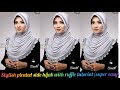 DIY!! How to sew a classy hijab | Side pleat hijab with ruffle tutorial