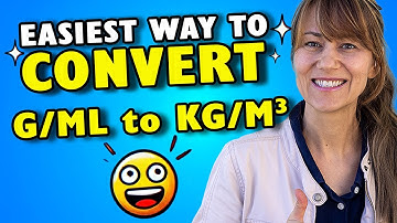 Convert g/mL to kg/m3 Easily | Grams per Milliliter to Kilograms per Cubic Meter
