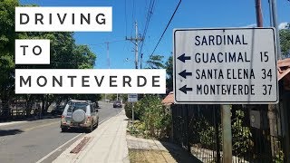 Driving to Monteverde from San Jose via Sardinal (Route 606) 2017