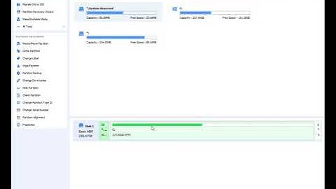How to merge two different partitions into one partition