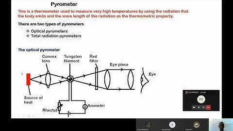 operation of an optical pyrometer by mushebo emmanuel