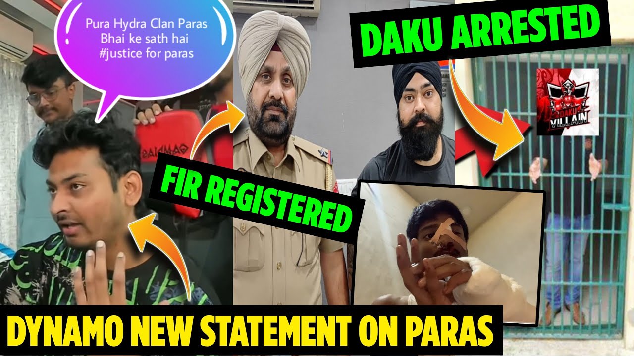 Daku Villan Yt Has attack Paras Official Live proof 🤬Dynamo Gaming React ?Justice for Paras Official