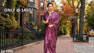 Ep 2165 | Soft Semi Tussar Silk Only @ 1450/- Cloud Dzigns | screenshot 5