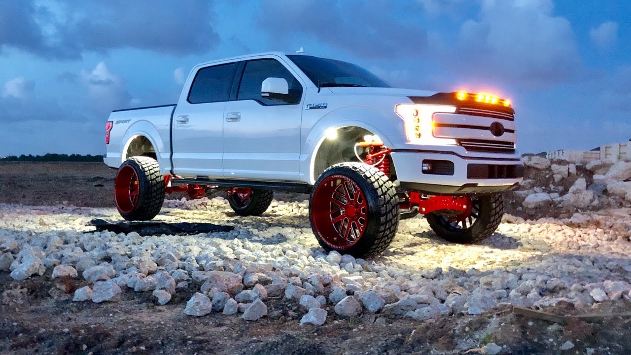 LEDUR ROCK LIGHTS GOT MY TRUCK SUPER BRIGHT IS THIS TO MUCH - YouTube