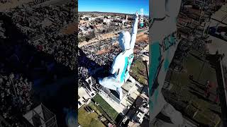 Cutral Co inauguró la estatua de Messi más alta del mundo