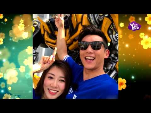 【3年前】鄭愷和女友游環球影城 穿情侶裝玩騎肩實力虐狗