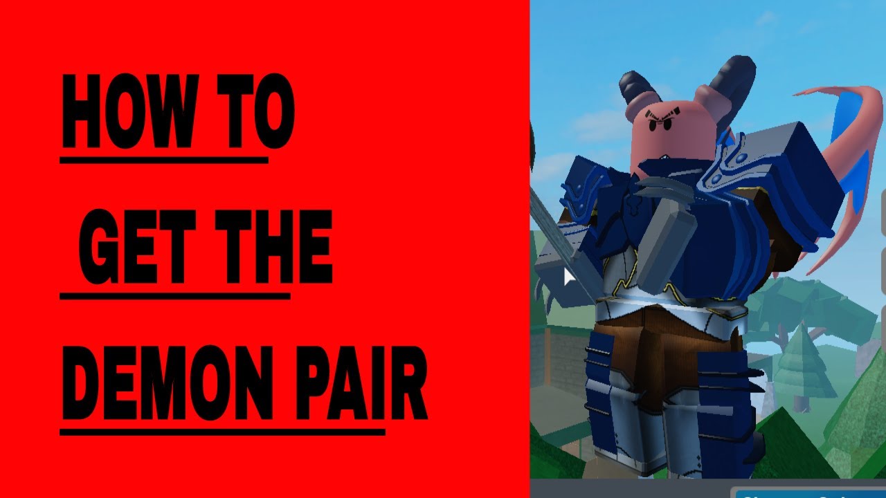 How To Get The Demon Pair In Arnsenal Roblox Youtube - the demon roblox