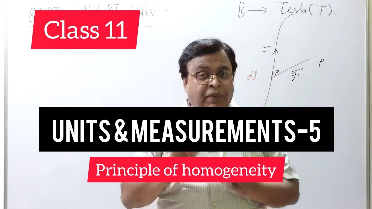 Dimensional Analysis | Units and measurement - 5 | Class 11 - YouTube
